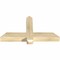 Ekena Millwork Eugene Rough Sawn Timber Gable Bracket, Douglas Fir, 36"W x 19"H x 4"D x 4"F, 13/12 Pitch GBW036X19X0404EUG00RDF - alternate 3